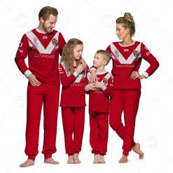 Personalise Mate Ma'a Tonga Rugby League World Cup Jersey Away 2022 pyjamas for Family