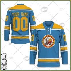 Personalize Vintage AHL Pittsburgh Hornets 1960 vintage Blue Retro Jersey