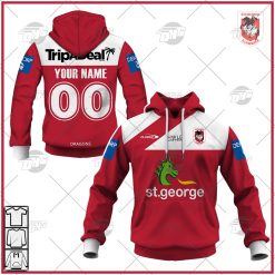 Personalised NRL St George Illawarra Dragons 2023 Trainning Jersey