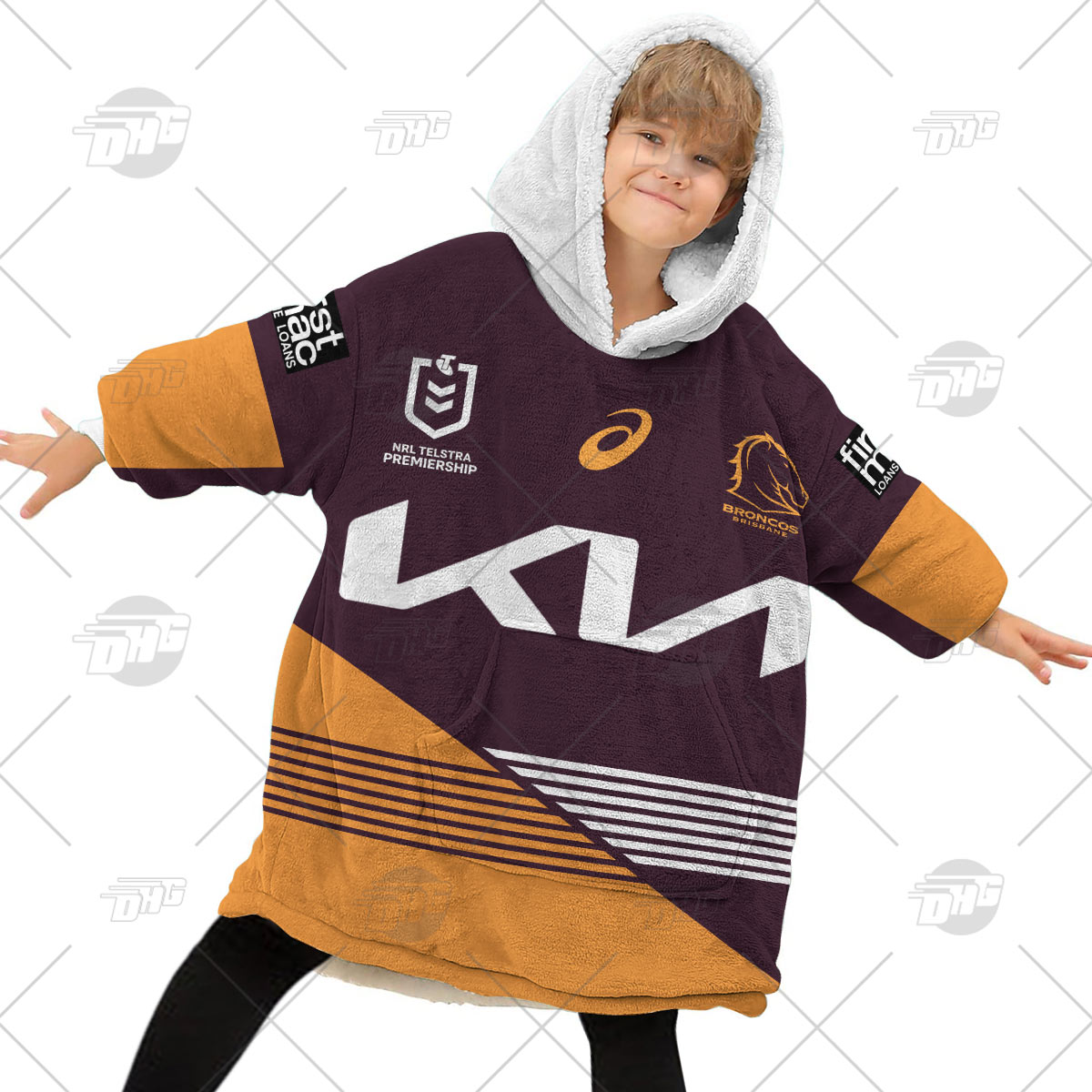 Personalised NRL Brisbane Broncos Oodie 2023 Home Jersey - OldSchoolThings  - Personalize Your Own New & Retro Sports Jerseys, Hoodies, T Shirts