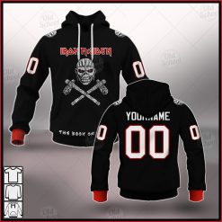 Personalized Iron Maiden The Book of Souls Crossbones Hoodie Long Sleeve T Shirt