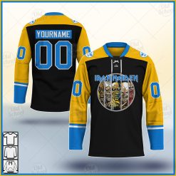 Personalized Iron Maiden The Evolution of Eddie Hockey Jersey