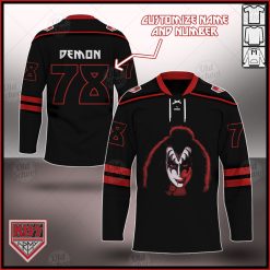 Personalized KISS The Solo Albums The Demon Hockey Jersey