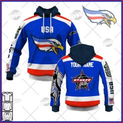 Personalize PBR Global Cup USA Eagles Performance Jersey Rodeo Bull Riding Cowboy Shirt