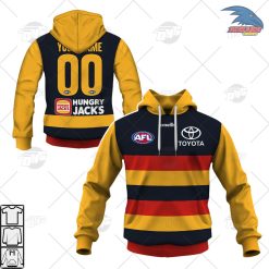 Personalise AFL Adelaide Football Club 2023 Home Guernsey