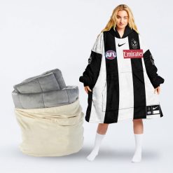 Personalise AFL Collingwood 2023 Home Guernsey Oodie