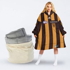 Personalise AFL Hawthorn 2023 Home Guernsey Oodie